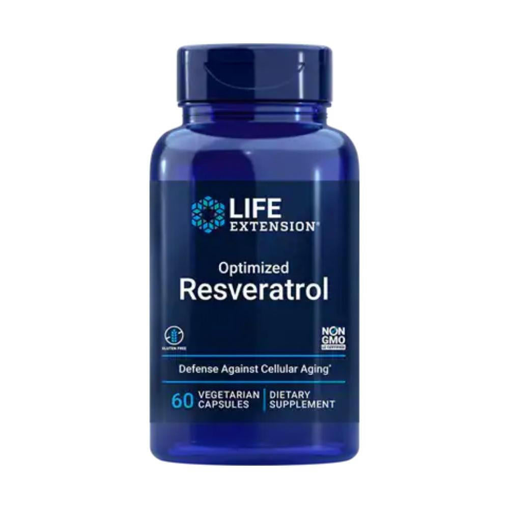  Life Extension Optimized Resveratrol 60 Vege Capsules 
