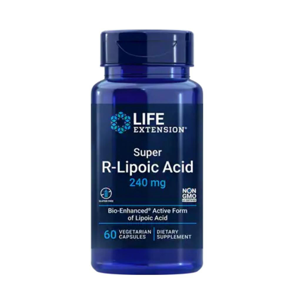  Life Extension Super R-Lipoic Acid 60 Vege Capsules 