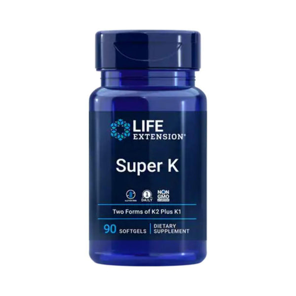  Life Extension Super K w/ Two Forms of K2+K1 90 Soft Gels 