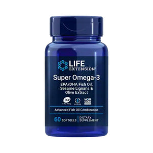  Life Extension Super Omega-3 EPA/DHA 60 Soft Gels 
