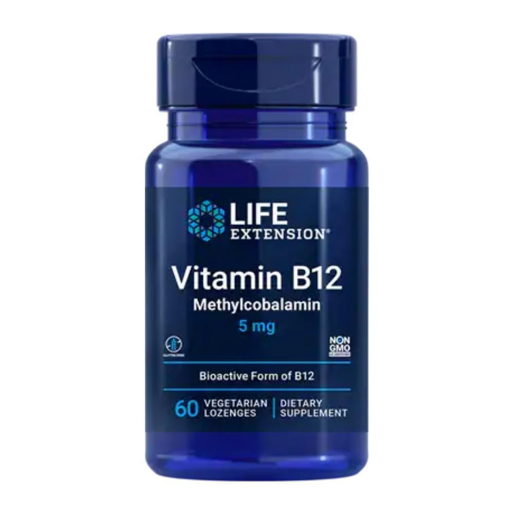  Life Extension Methylcobalamin 5mg 60 Lozenges (to be dissolved in the mouth) 