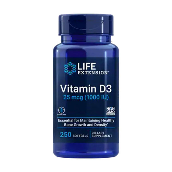  Life Extension Vitamin D3 1000 IU 250 Softgels 