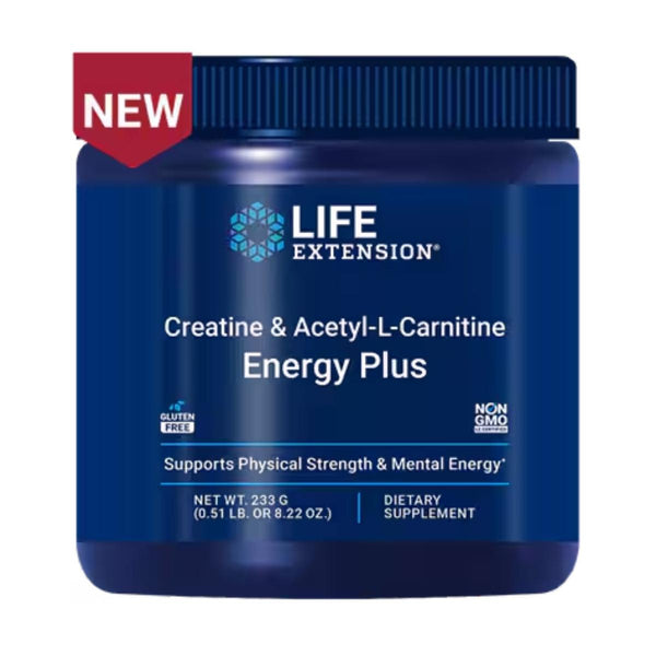  Life Extension Creatine & Acetyl-L-Carnitine 30 Servings 