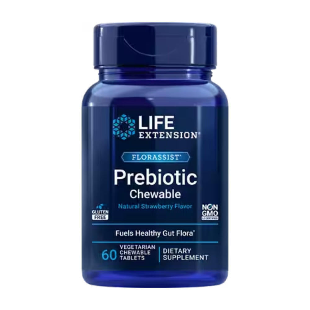  Life Extension FLORASSIST Prebiotic Chewable 60 Tablets 