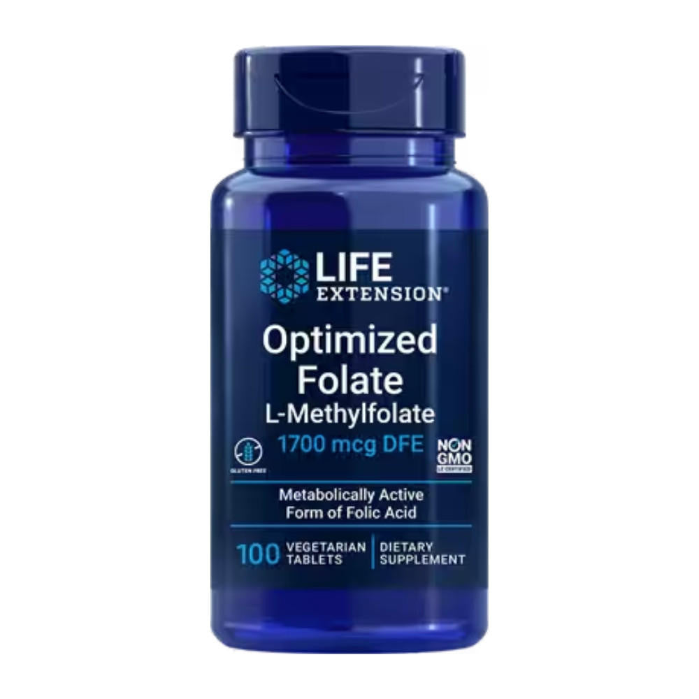  Life Extension Optimized Folate L-Methylfolate 1,700 mcg DFE 