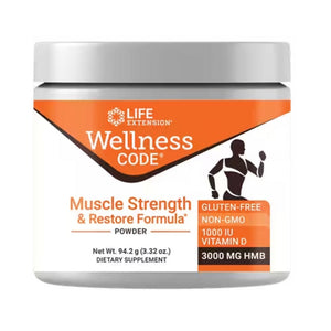  Life Extension Wellness Code Muscle Strength & Restore Powder 30 Servings 