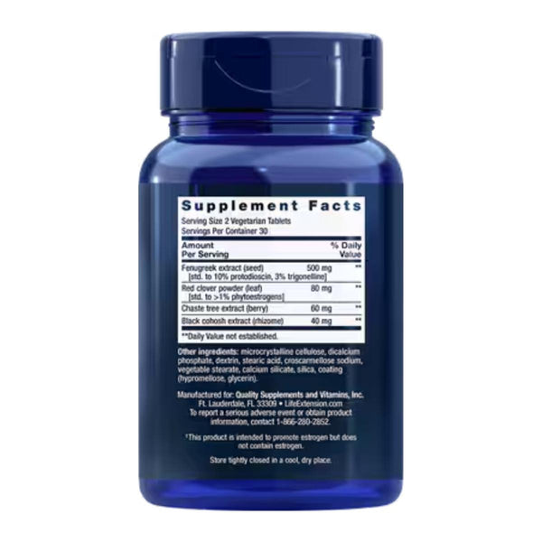  Life Extension Women's Health Estrogen Balance Elite 60 Vegetarian Tablets 