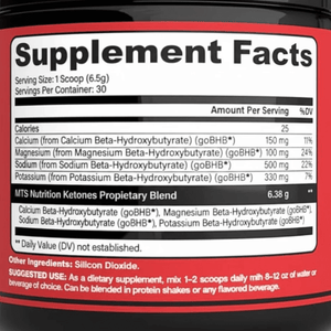  MTS Nutrition goBHB 30 Servings 