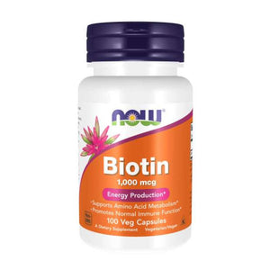  Now Foods BIOTIN 1000mcg 100 Capsules 