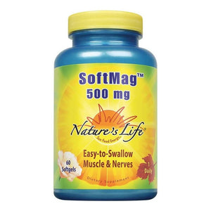  Nature's Life Softmag 500mg 60 Soft Gels 