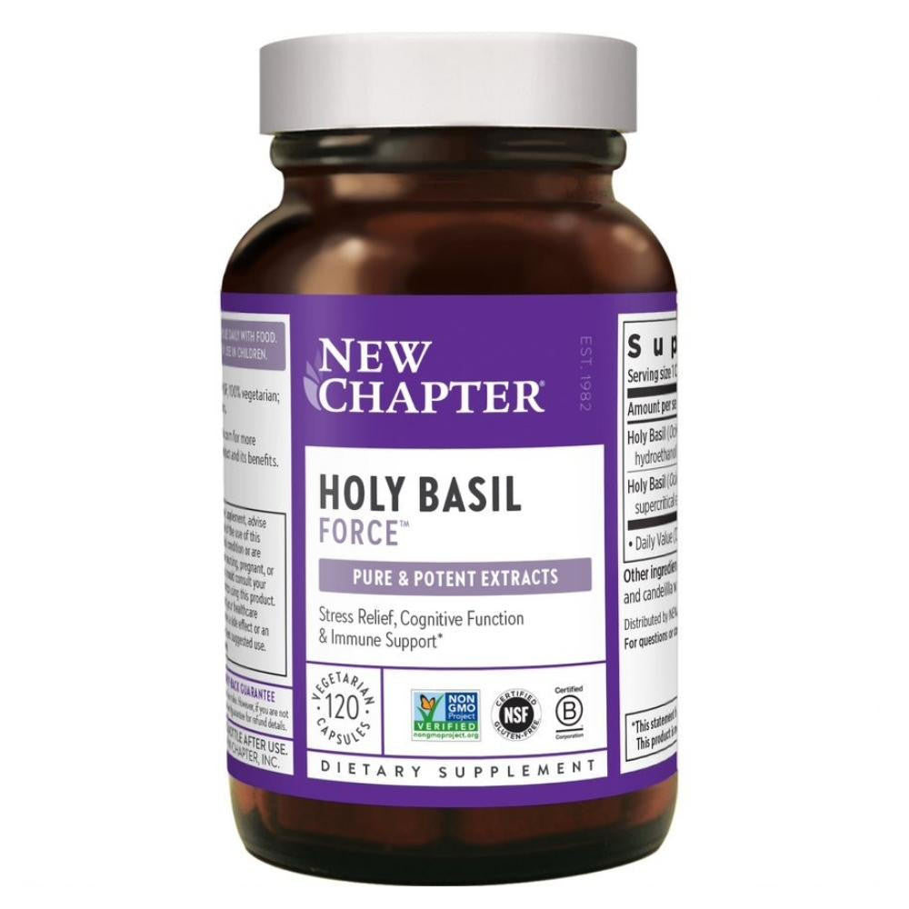  New Chapter Holy Basil Force 120 Vege Capsules 
