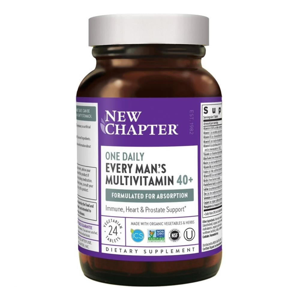  New Chapter Every Man's One Daily 40+ 24 Tablets 