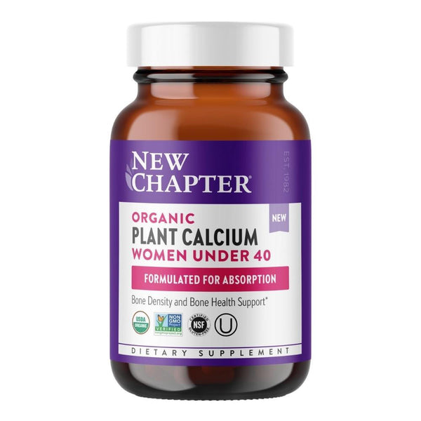  New Chapter Organic Plant Calcium Women Under 40 60 Vege Capsules 