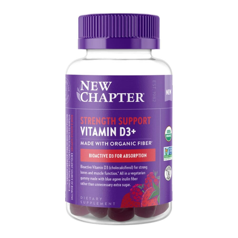  New Chapter Strength Support Vitamin D3+ 60 Gummies 