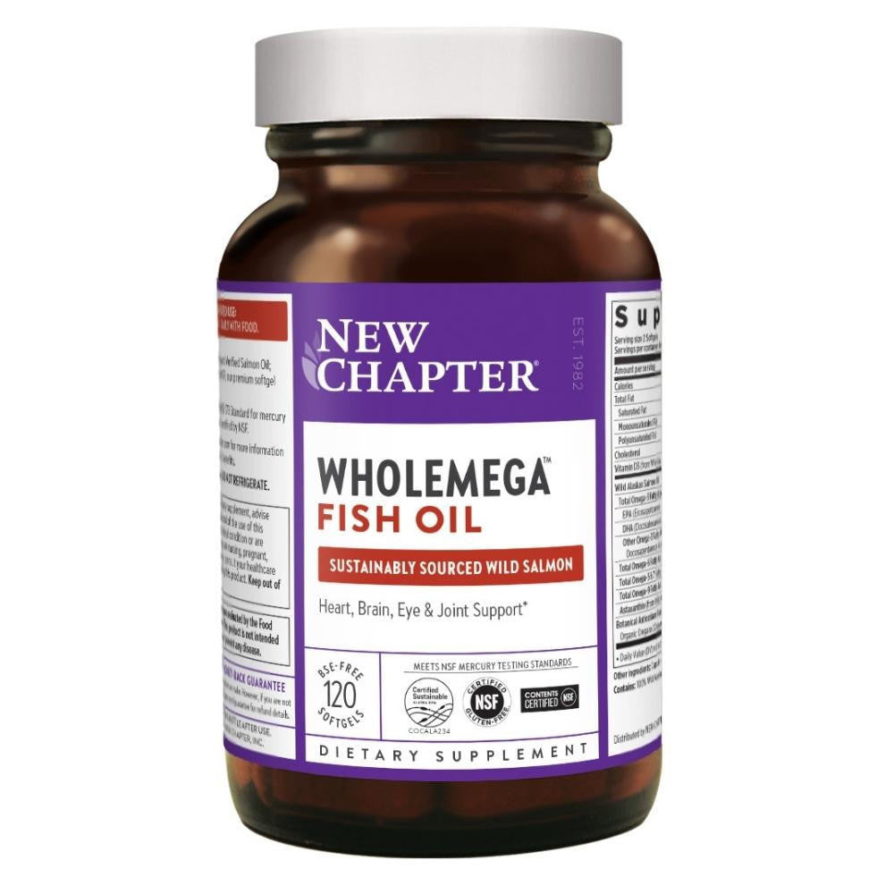  New Chapter WHOLEmega 1000mg 120 Soft Gels 