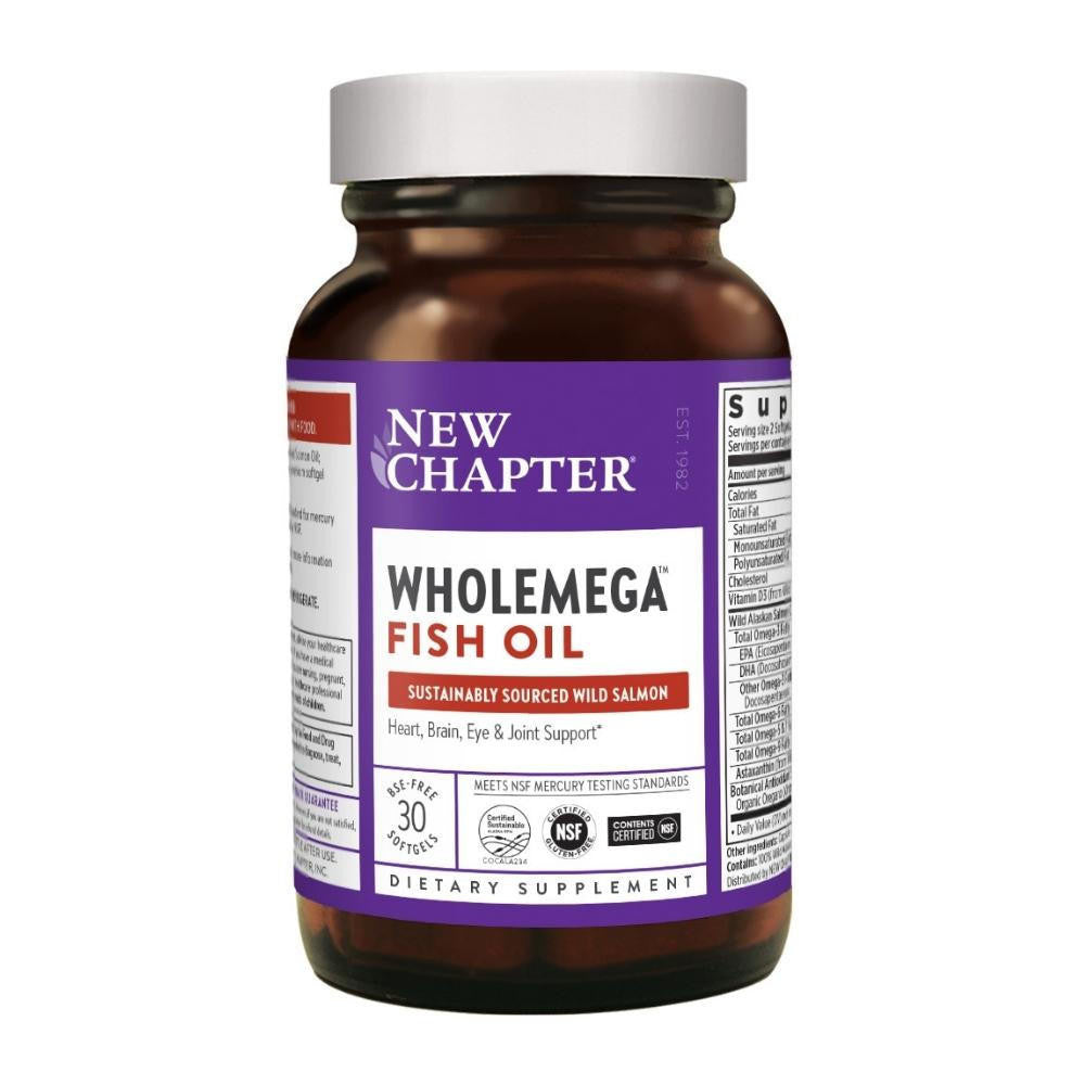  New Chapter WHOLEmega 1000mg 30 Soft Gels 
