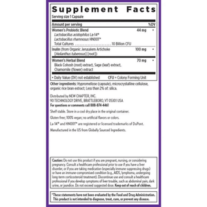  New Chapter All Flora Probiotic Menopause Balance 30 Capsules 