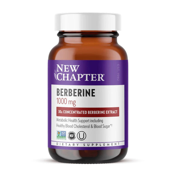  New Chapter Berberine 1000mg 60 Tablets 