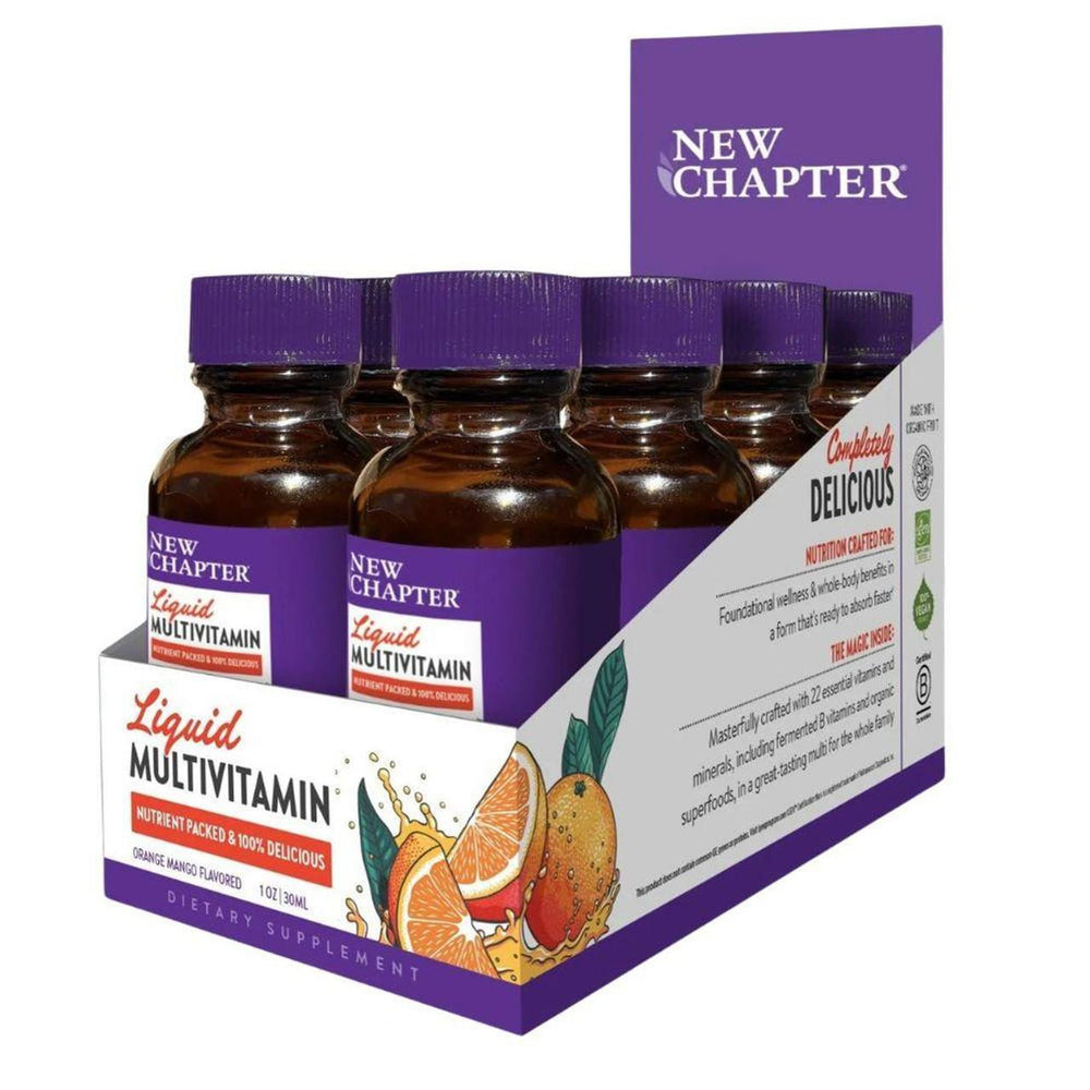  New Chapter Liquid Multivitamin 8 Count Box 