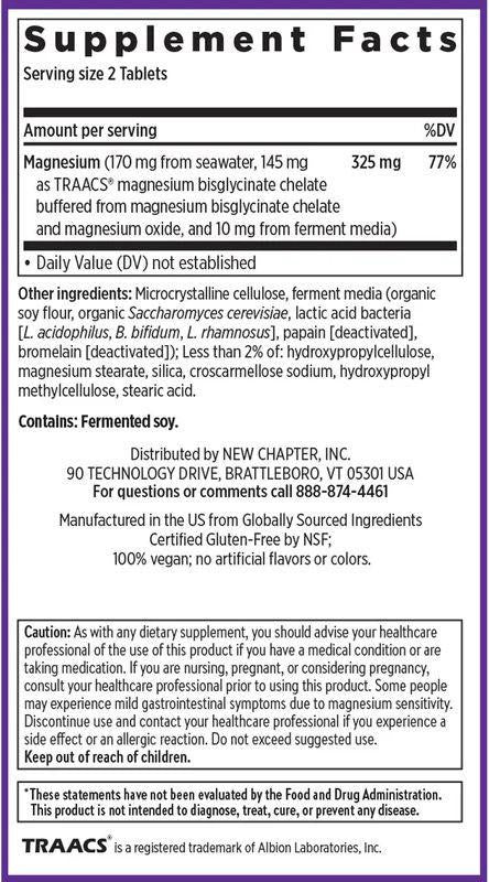  New Chapter Magnesium Complex 180 Tablets 