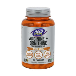  Now Foods Arginine / Ornithine 100 Capsules 