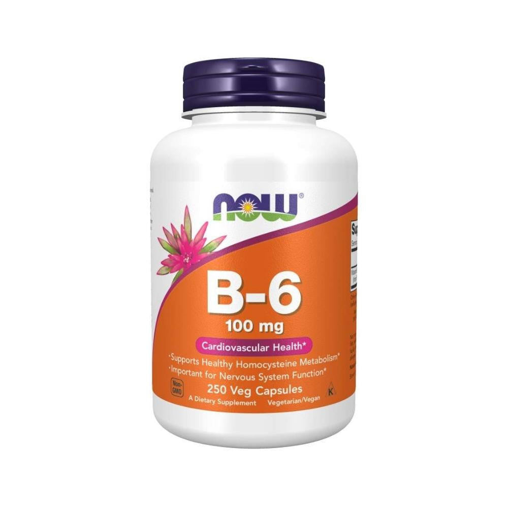  Now Foods B-6 100 Mg 250 Capsules 