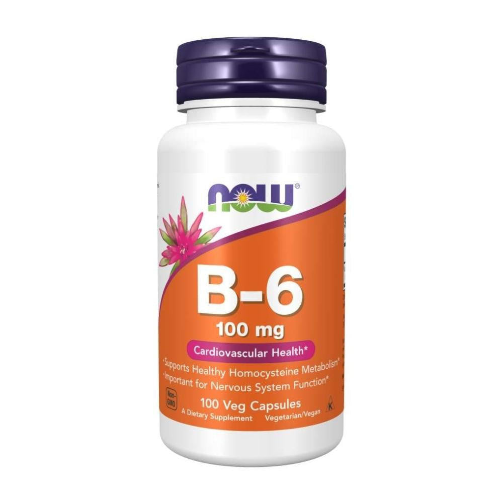  Now Foods B-6 100 Mg 100 Capsules 