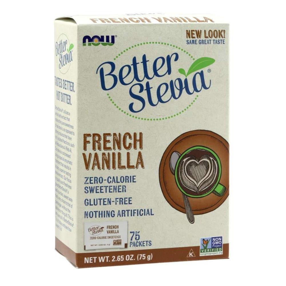  Now Foods Better Stevia Vanilla Packets 75/Box 