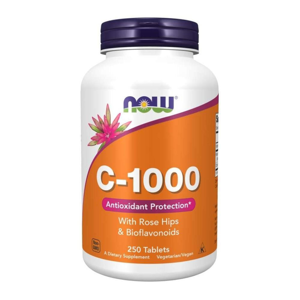  Now Foods C-1000 W/ Rose Hips & Bioflavonoids 250 Tablets 