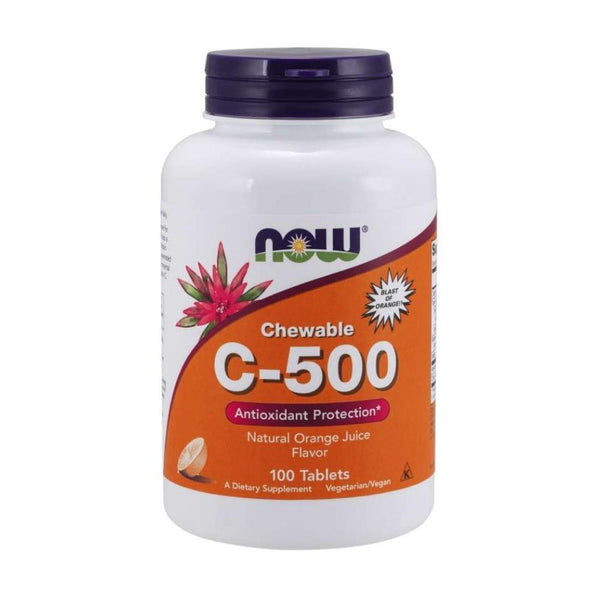  Now Foods C-500 Chew Orange 100 Tablets 