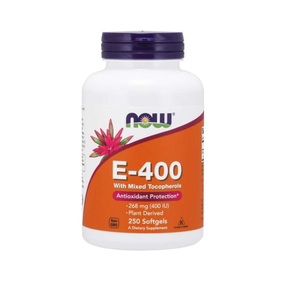  Now Foods E-400 Mixed Tocopherols 250 Soft Gels 