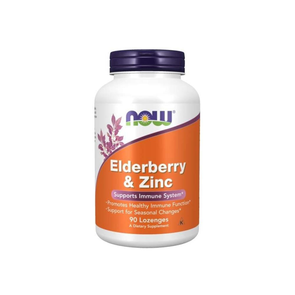  Now Foods Elderberry & Zinc 90 Lozenges 