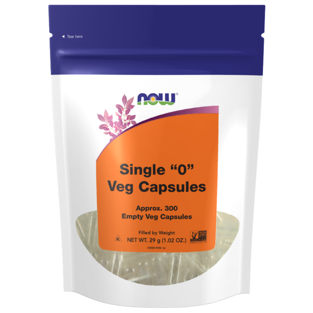 Now Foods Empty Vegetable Capsules '0' Empty 300 Capsules