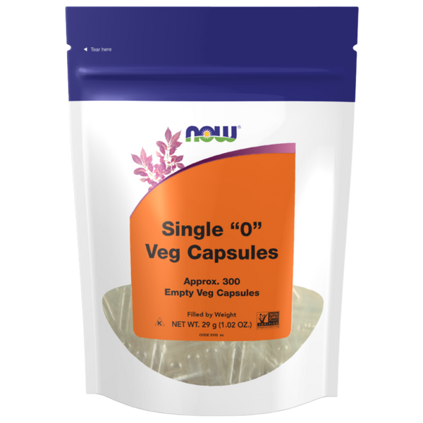 Now Foods Empty Vegetable Capsules '0' Empty 300 Capsules