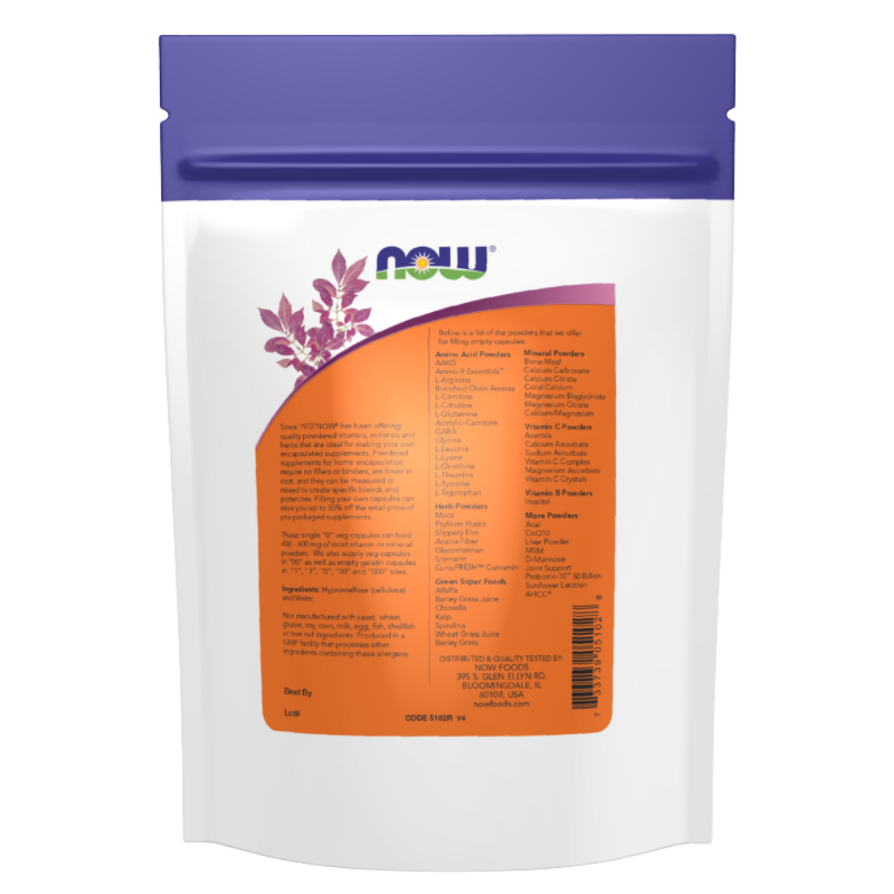Now Foods Empty Vegetable Capsules '0' Empty 300 Capsules