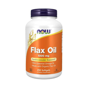  Now Foods Flax Oil Organic 1000 Mg 250 Soft Gels 