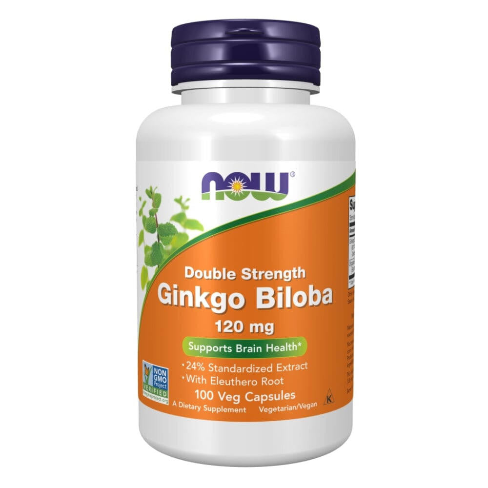  Now Foods Ginkgo Biloba 120 Mg 100 Vegetable Capsules 