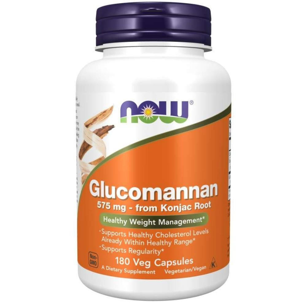  Now Foods GLUCOMANNAN 575mg 180 Capsules 