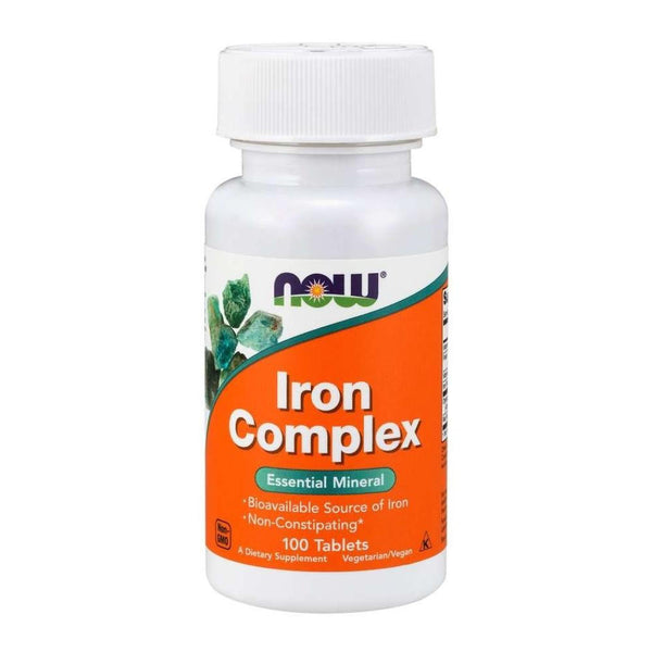  Now Foods Iron Complex 100 Tablets 
