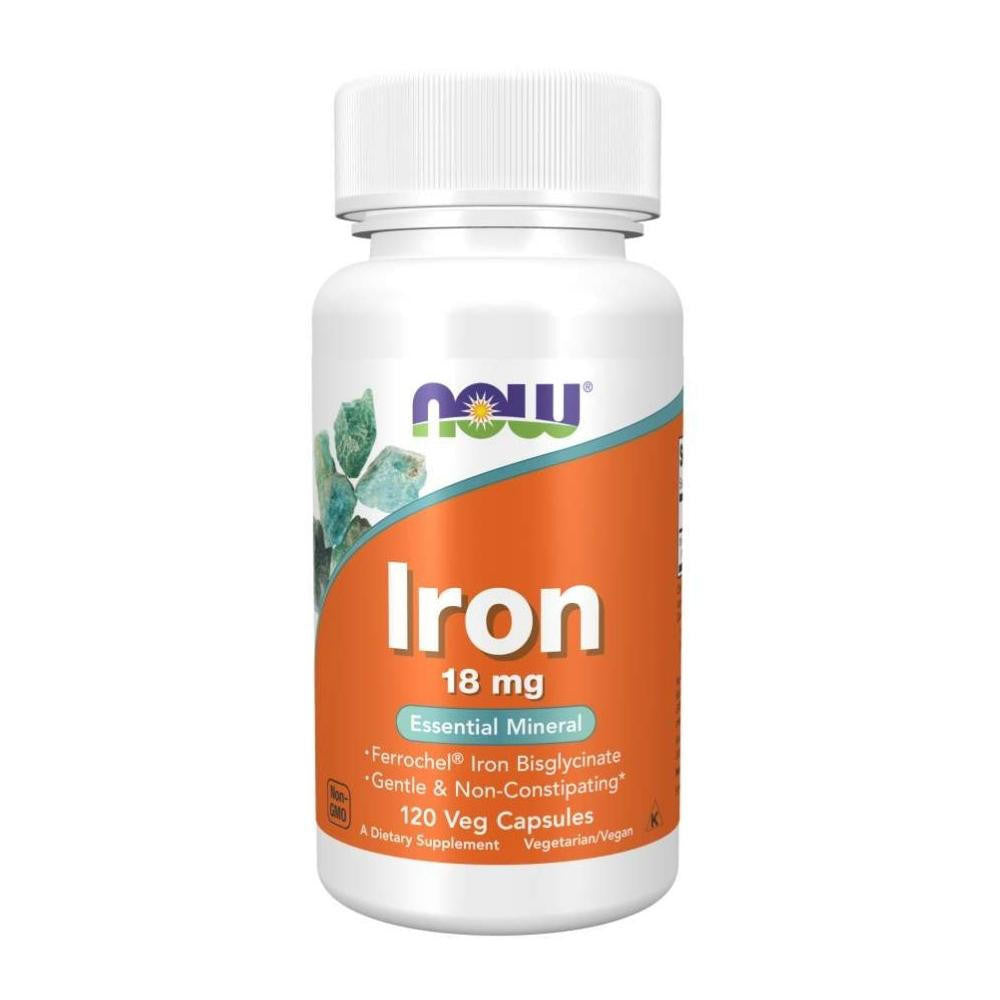  Now Foods Iron 18 Mg 120 Vegetable Capsules 