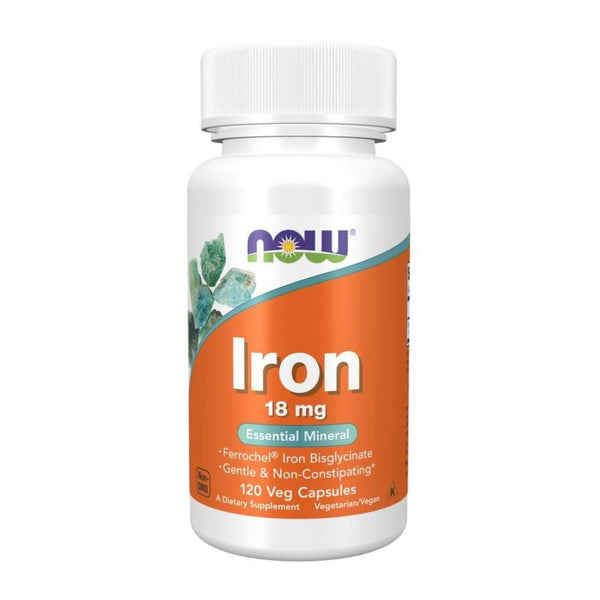  Now Foods Iron 18 Mg 120 Vegetable Capsules 