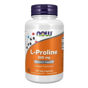  Now Foods L-Proline 500mg 120 Vege Capsules 