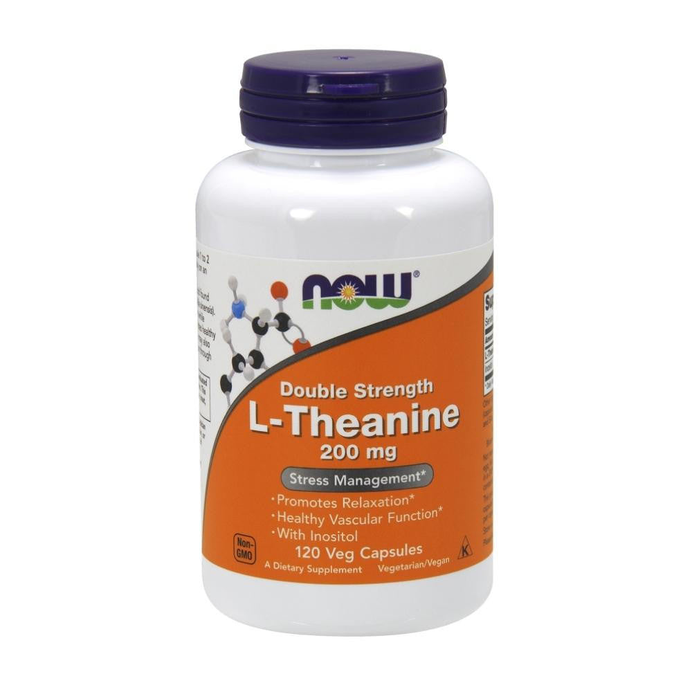  Now Foods L-Theanine 200mg 120 Vege Capsules 