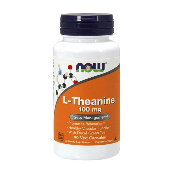  Now Foods L-Theanine 100mg 90 Vege Capsules 