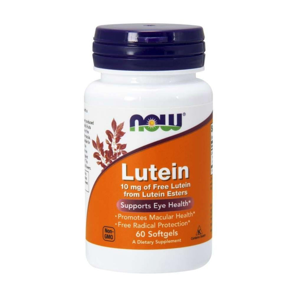  Now Foods Lutein 10 Mg (From Esters) 60 Soft Gels 