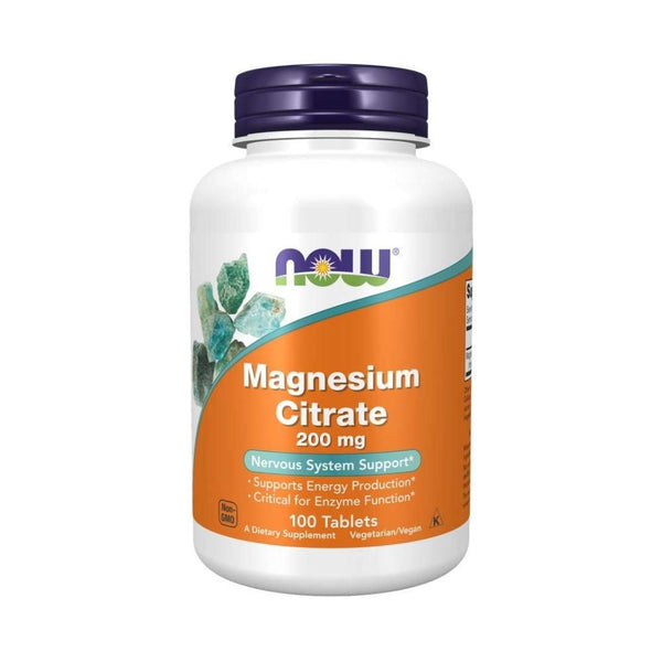  Now Foods Magnesium Citrate 200 Mg 100 Tablets 