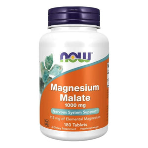  Now Foods Magnesium Malate 1000 Mg 180 Tablets 
