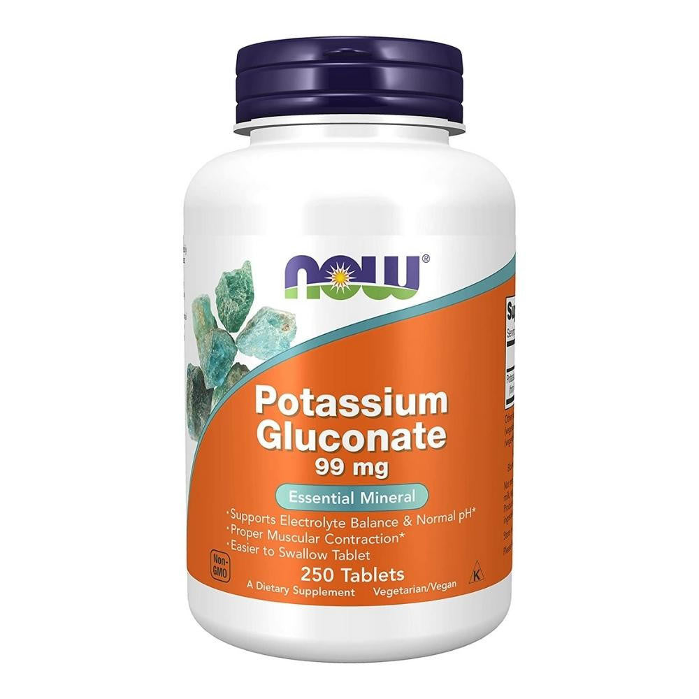  Now Foods Potassium Gluconate 99 Mg 250 Tablets 