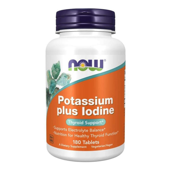  Now Foods Potassium Plus Iodine 180 Tablets 