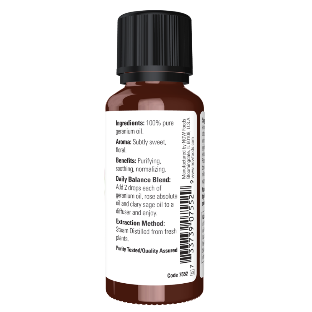 Now Foods Pure Geranium Oil 1oz